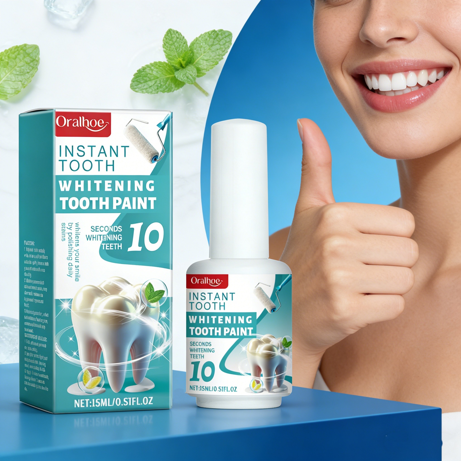 Teeth Whitening Effective - Instant Teeth Whitening Paint 10s Take