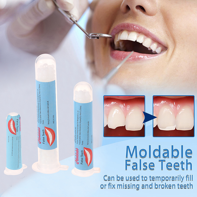Teeth Whitening Uv Kit - 5-50ml Temporary Tooth Repair Beads Missing