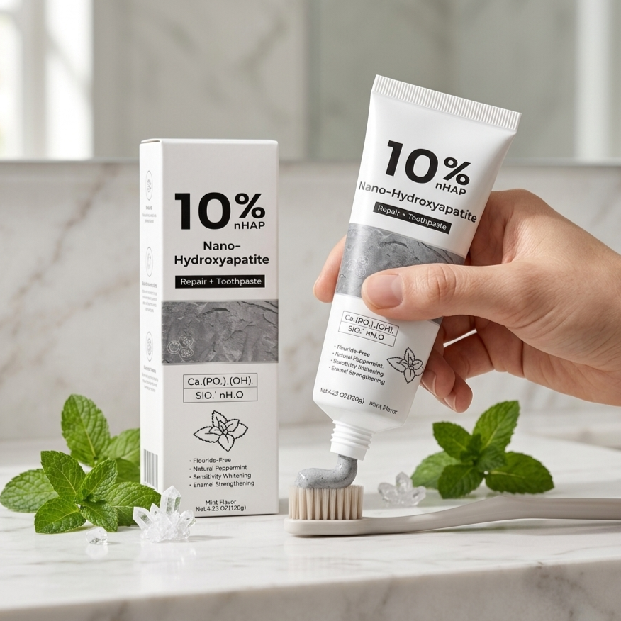 Hydroxyapatite Toothpaste - Nano-Hydroxyapatite Toothpaste Remove Stubborn Stains Brighten