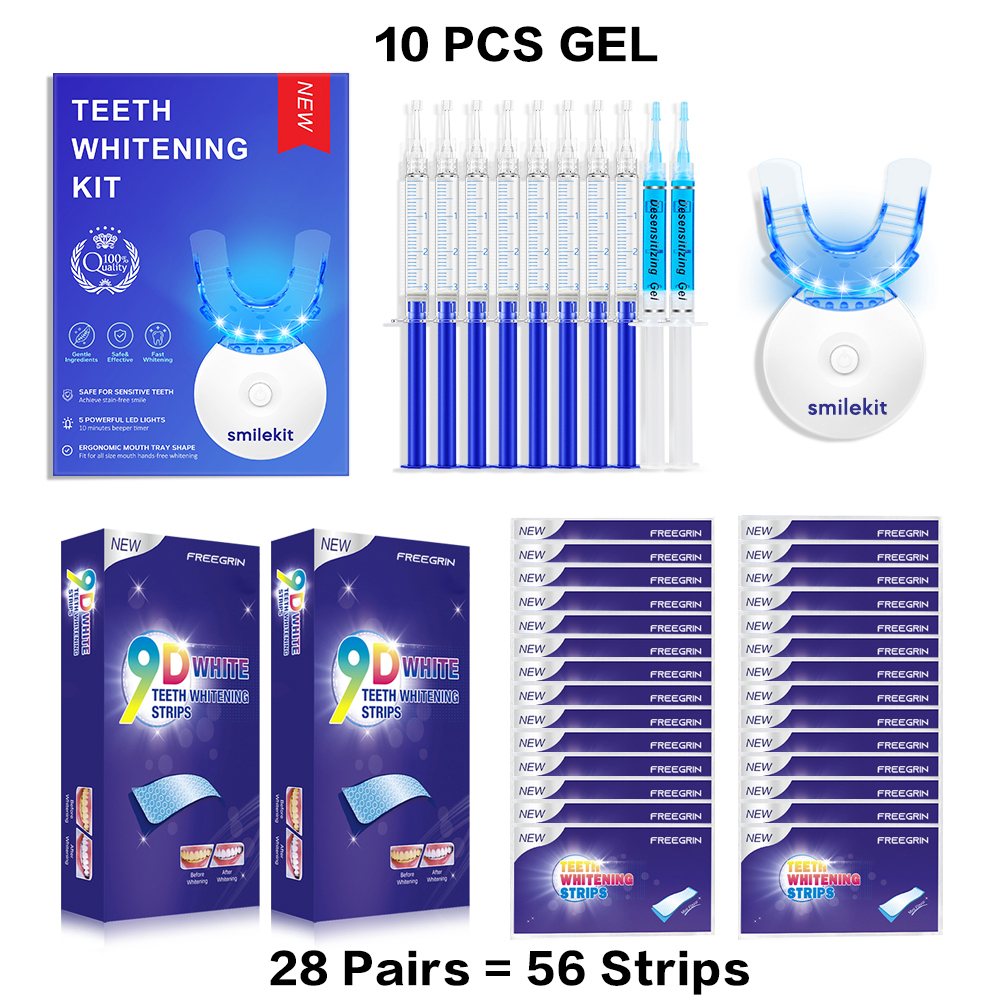 Teeth Whitening With Peroxide - Teeth Whitening Kit - 5X LED
