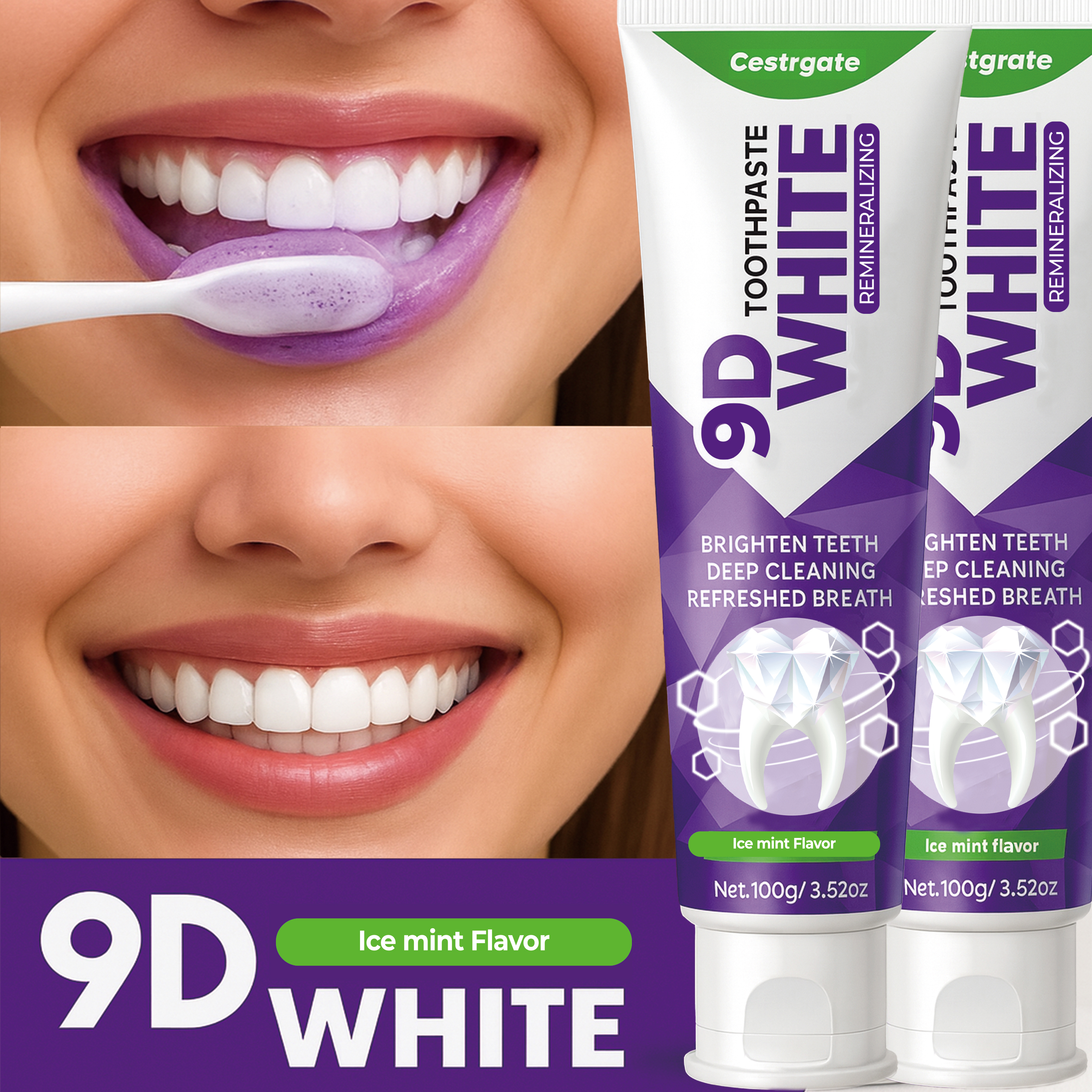 Hydroxyapatite Toothpaste - 9D White 10% Hydroxyapatite Toothpaste –