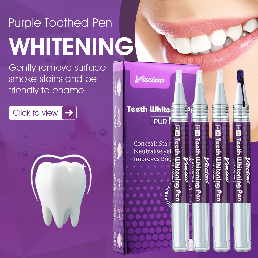 Teeth Whitening With Peroxide - Vaclav V34 Purple teeth whitening gel