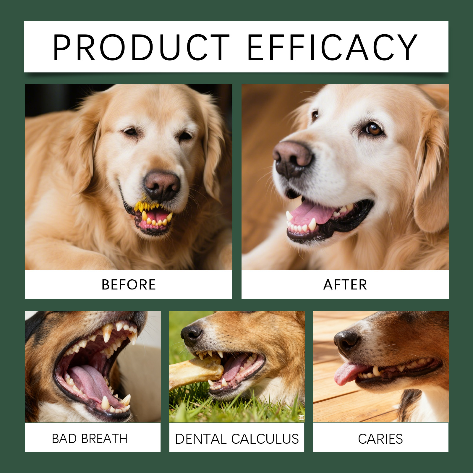 Dog Dental Care Powder Cat Bre - Teeth Whitening Powder บทวิจารณ์และราคา