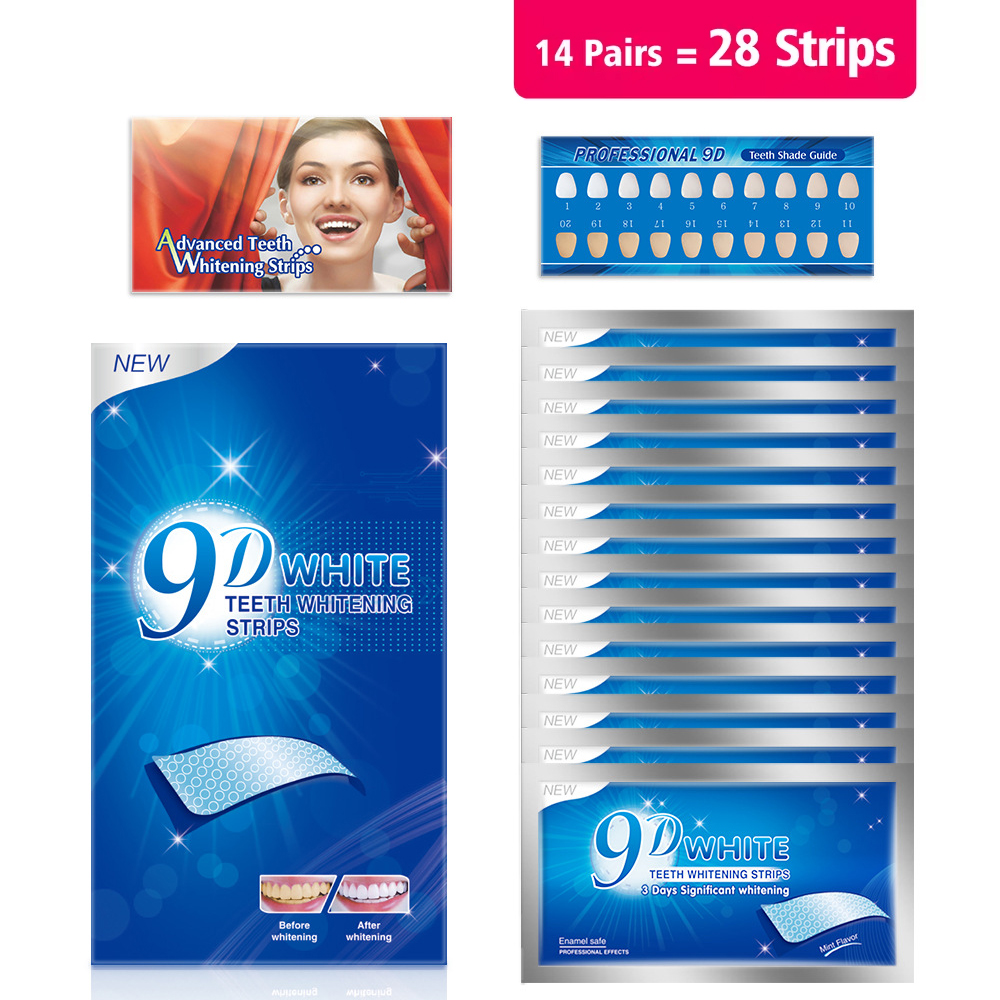 Fast Acting 3D 5D 9D Teeth Whi - Whitening Strip 3D บทวิจารณ์และราคา