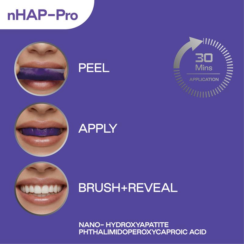 Purple Teeth Whitening Strips  - Teeth Whitening Effective บทวิจารณ์และราคา