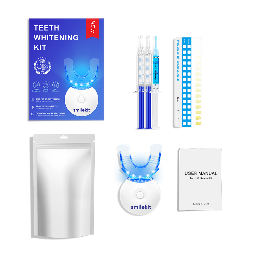 Teeth Whitening Kit - 5X LED L - Teeth Whitening With Peroxide บทวิจารณ์และราคา