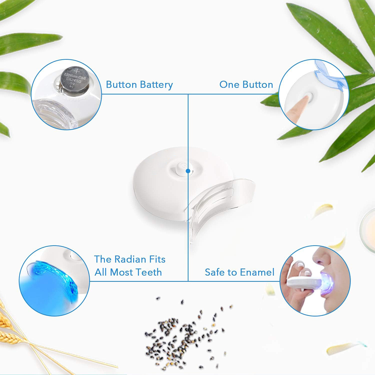 Teeth Whitening Kit - 5X LED L - Teeth Whitening With Peroxide บทวิจารณ์และราคา