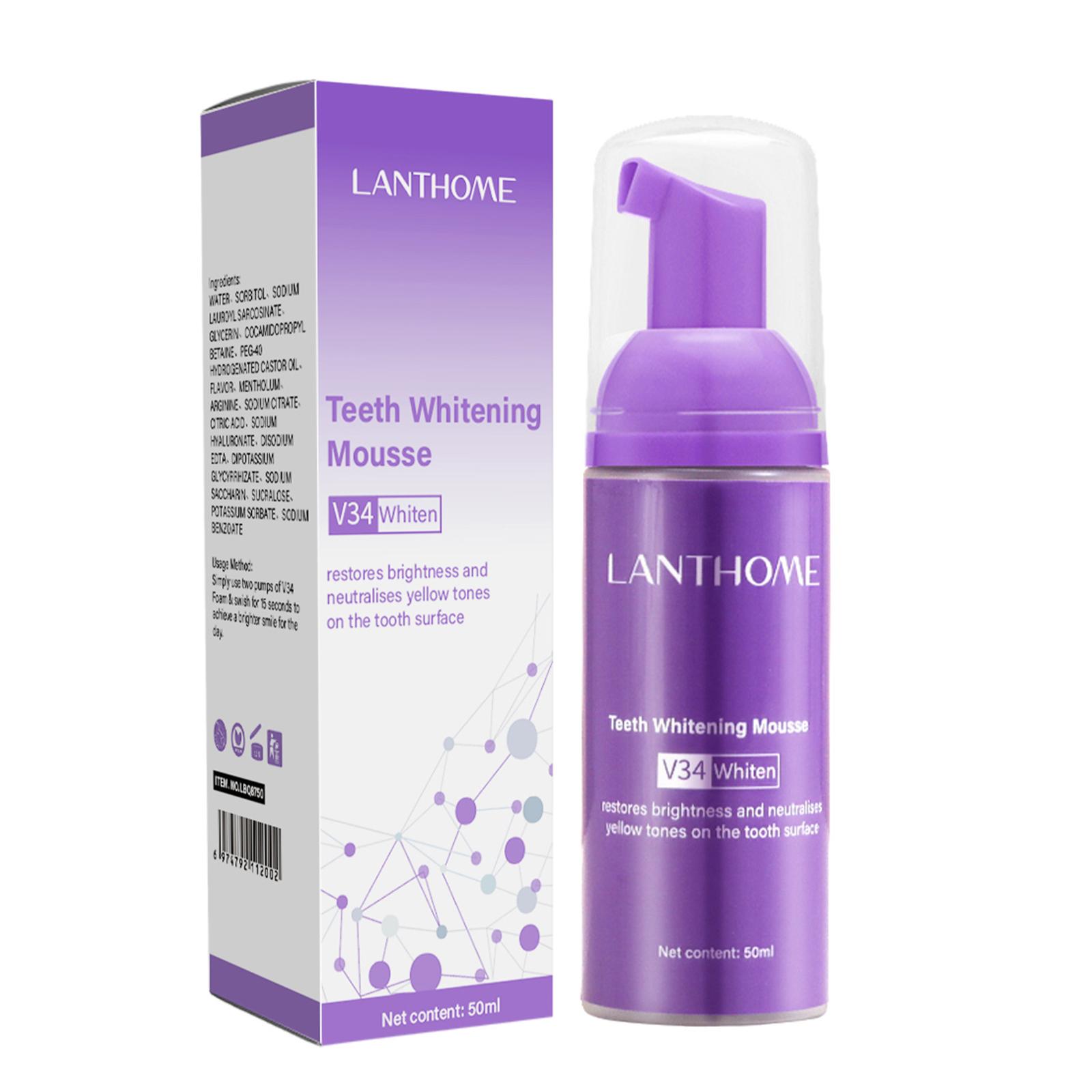 V34 Mousse Teeth Cleaning Toot - Teeth Whitening Effective บทวิจารณ์และราคา