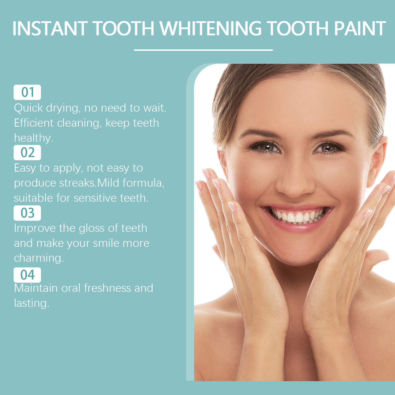 Instant Teeth Whitening Paint  - Teeth Whitening Effective บทวิจารณ์และราคา