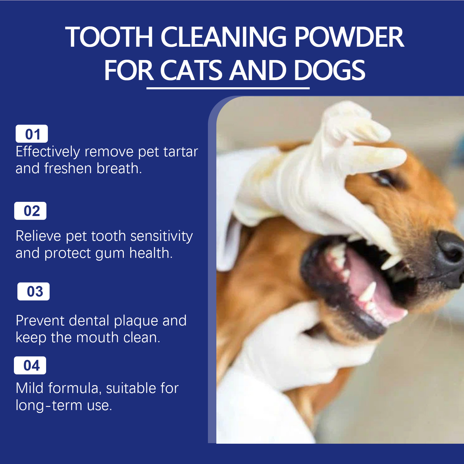 Pet Tartar Removal Tooth Powde - Teeth Whitening Powder บทวิจารณ์และราคา