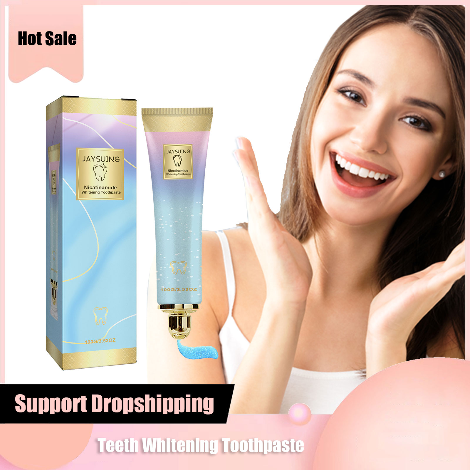 Teeth Whitening Toothpaste Red - Teeth Whitening Effective บทวิจารณ์และราคา