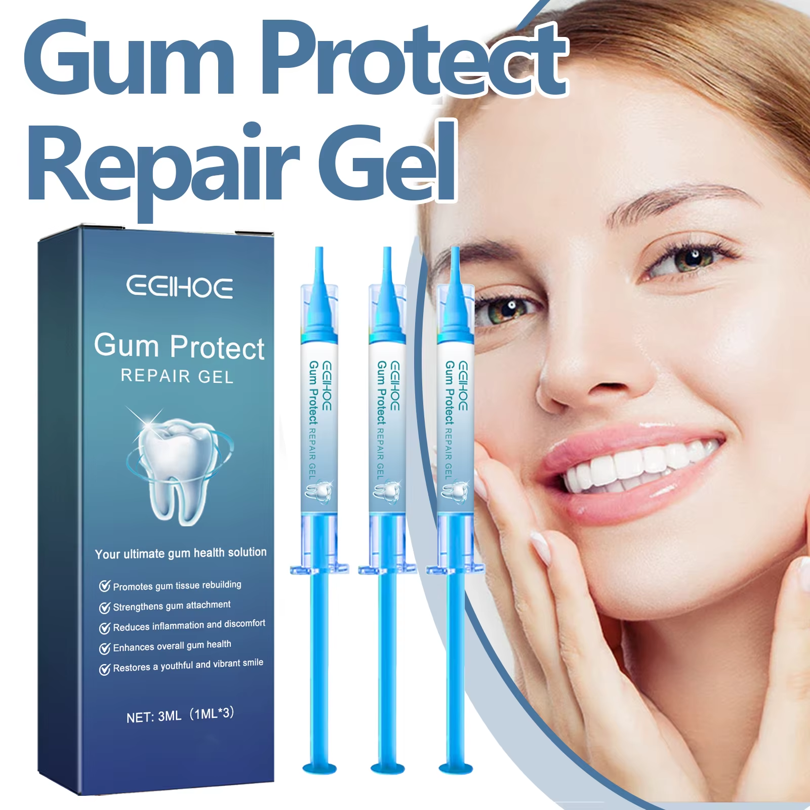 Gum Repair Gel,Dual Herbal Def - Teeth Whitening Uv Kit บทวิจารณ์และราคา