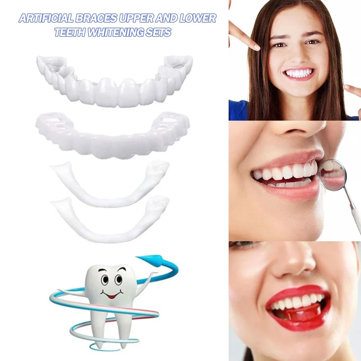 Teeth Veneers Whitening Dentur - Teeth Whitening Veneers บทวิจารณ์และราคา