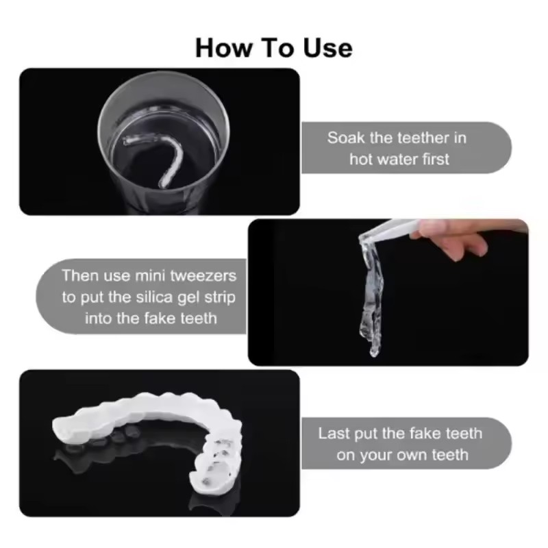 Teeth Veneers Whitening Dentur - Teeth Whitening Veneers บทวิจารณ์และราคา