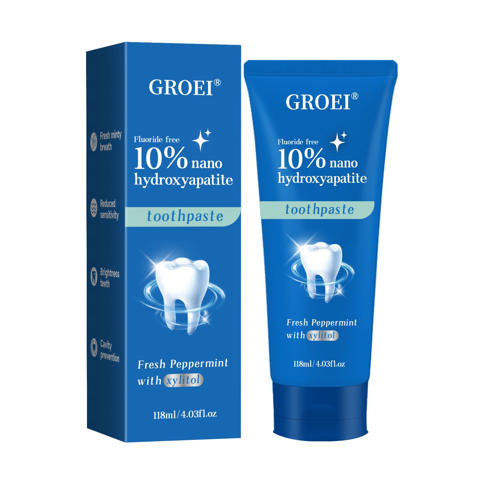 GROEI 10% Nano Hydroxyapatite  - Hydroxyapatite Toothpaste บทวิจารณ์และราคา
