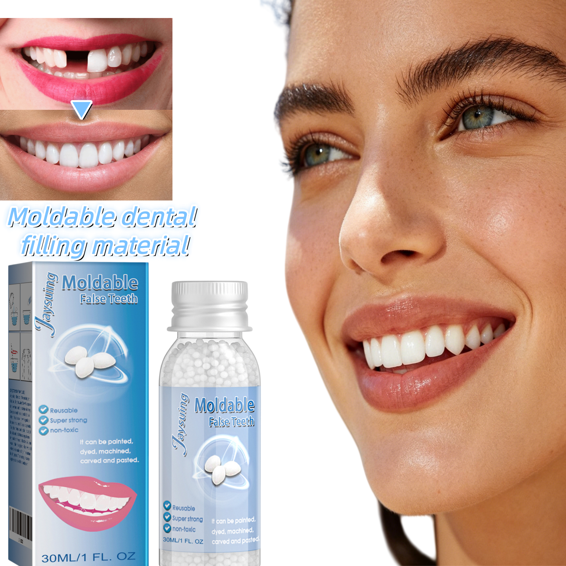 Moldable Dental Filling Materi - Teeth Whitening Uv Kit บทวิจารณ์และราคา