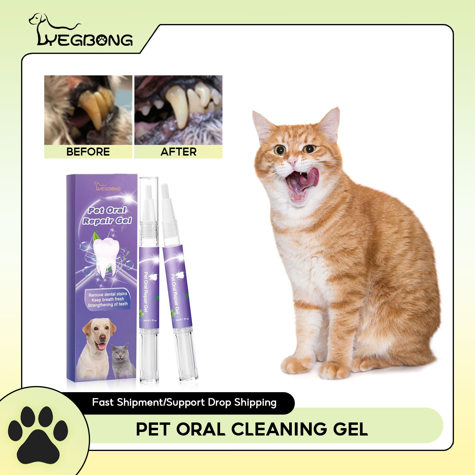 Pet Oral Repair Gel Puppy Tart - Teeth Whitening With Peroxide บทวิจารณ์และราคา