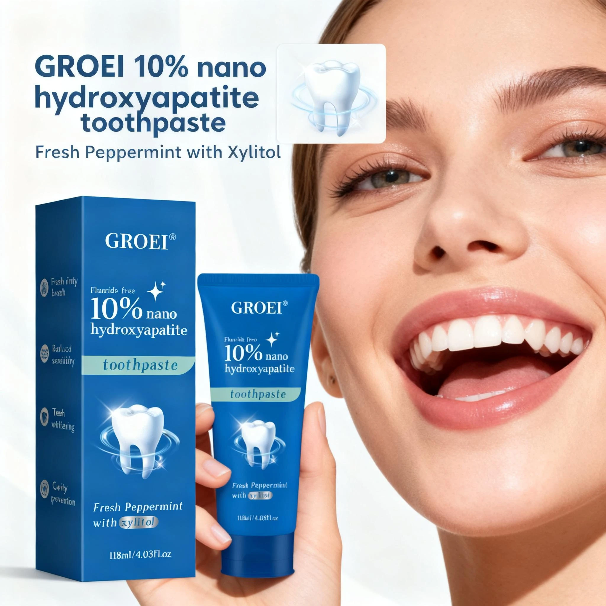 Cavity Prevention Xylitol Toot - Hydroxyapatite Toothpaste บทวิจารณ์และราคา