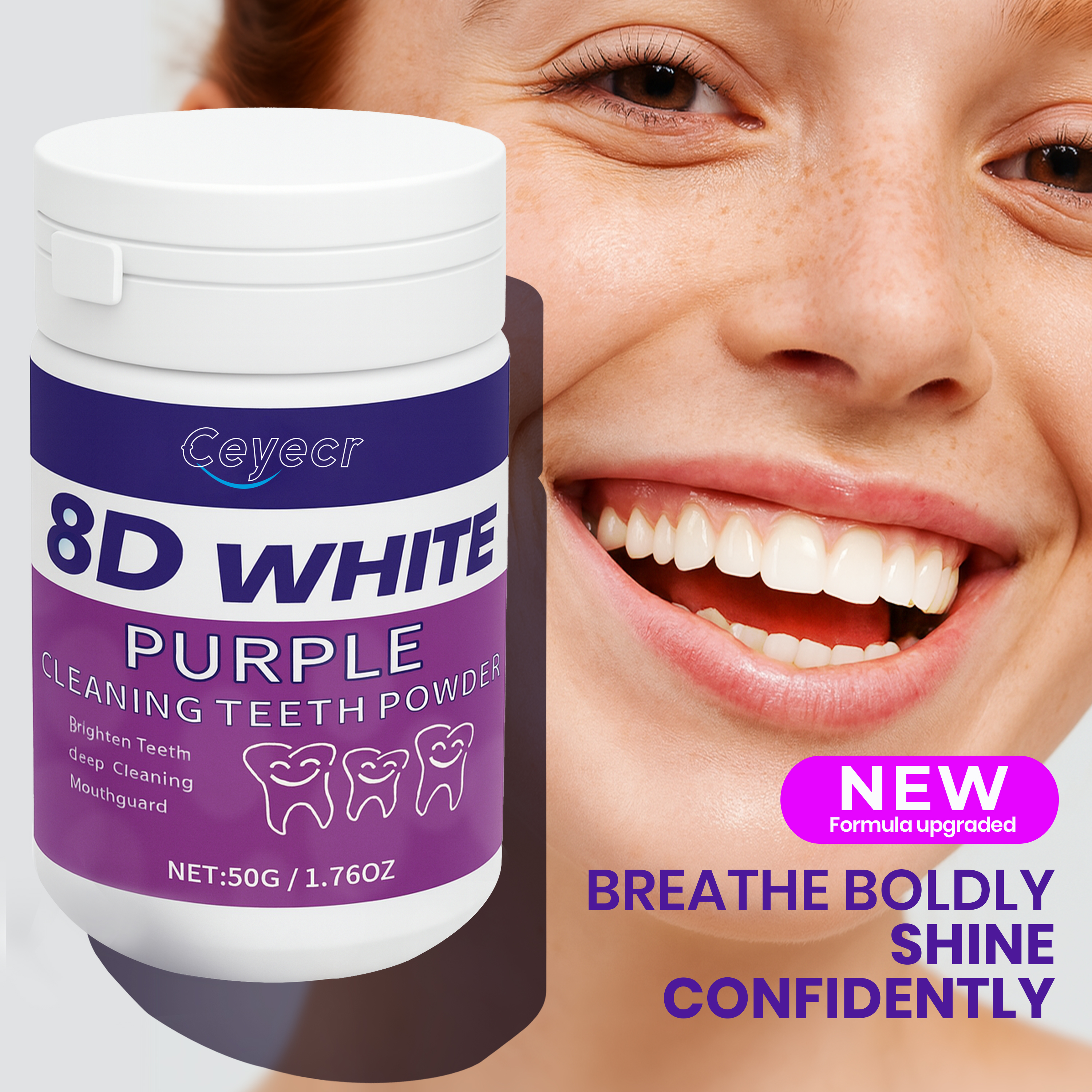 8D white Teeth Whitening Powde - Teeth Whitening Powder บทวิจารณ์และราคา