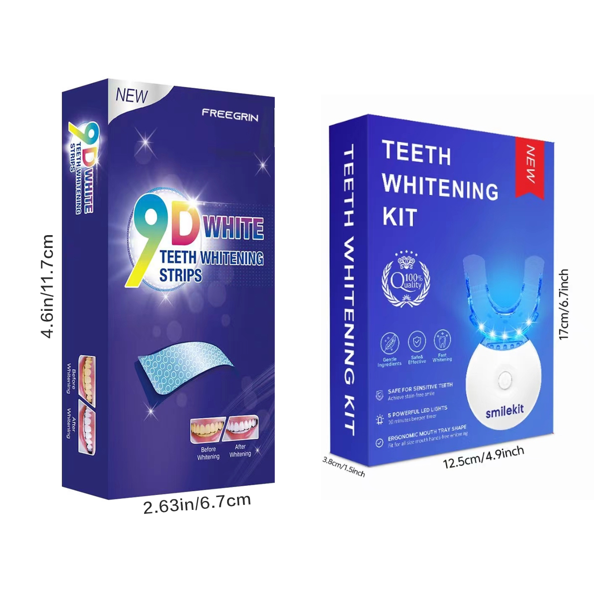 Teeth Whitening Kit - 5X LED L - Teeth Whitening With Peroxide บทวิจารณ์และราคา