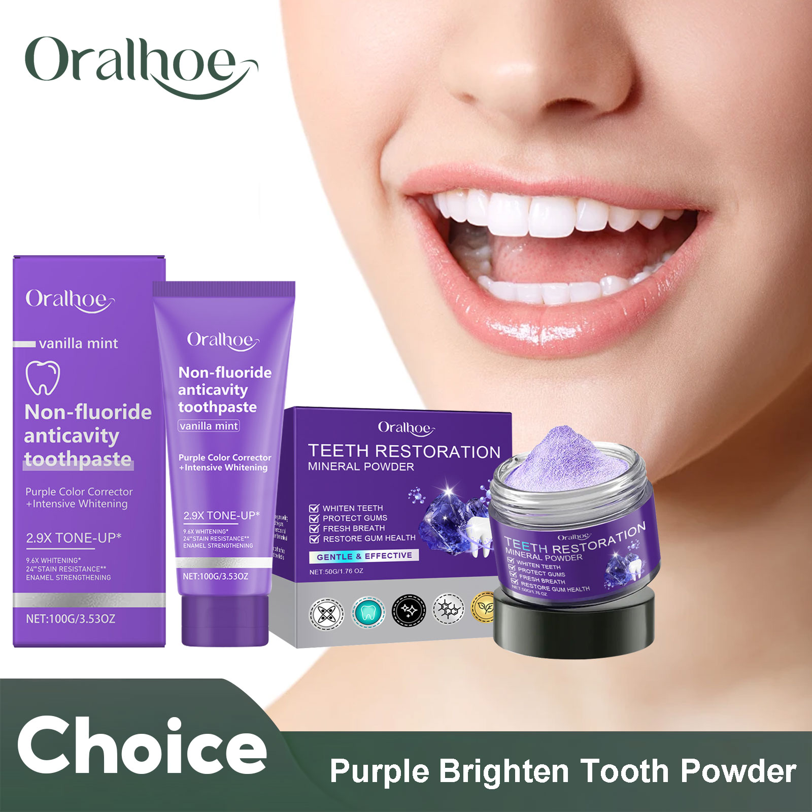 Teeth Restoration Mineral Powd - Teeth Whitening Effective บทวิจารณ์และราคา