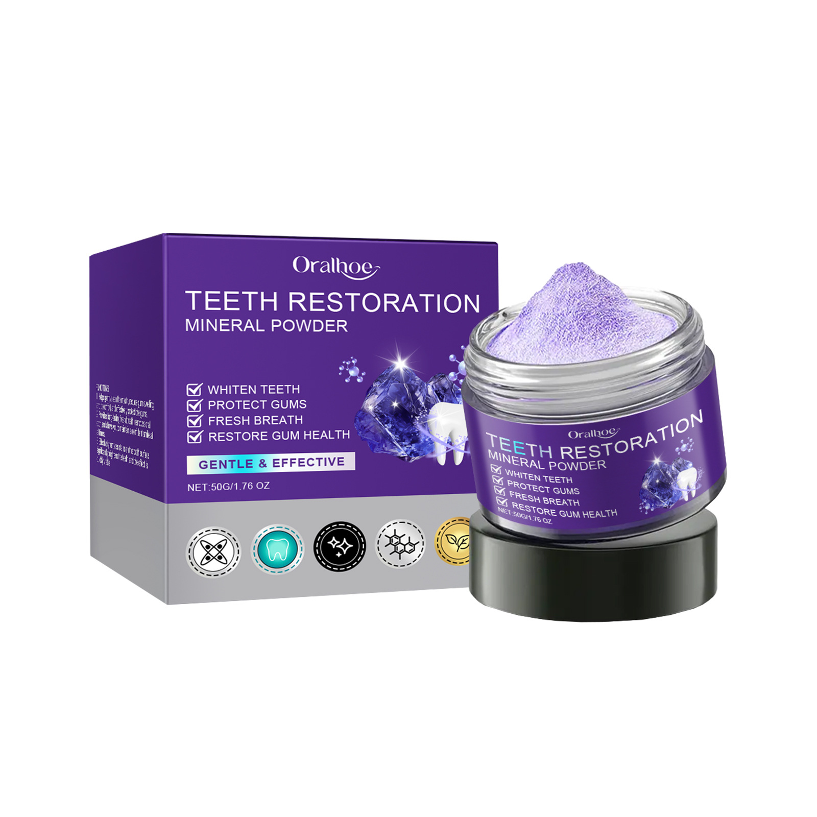 Teeth Restoration Mineral Powd - Teeth Whitening Effective บทวิจารณ์และราคา
