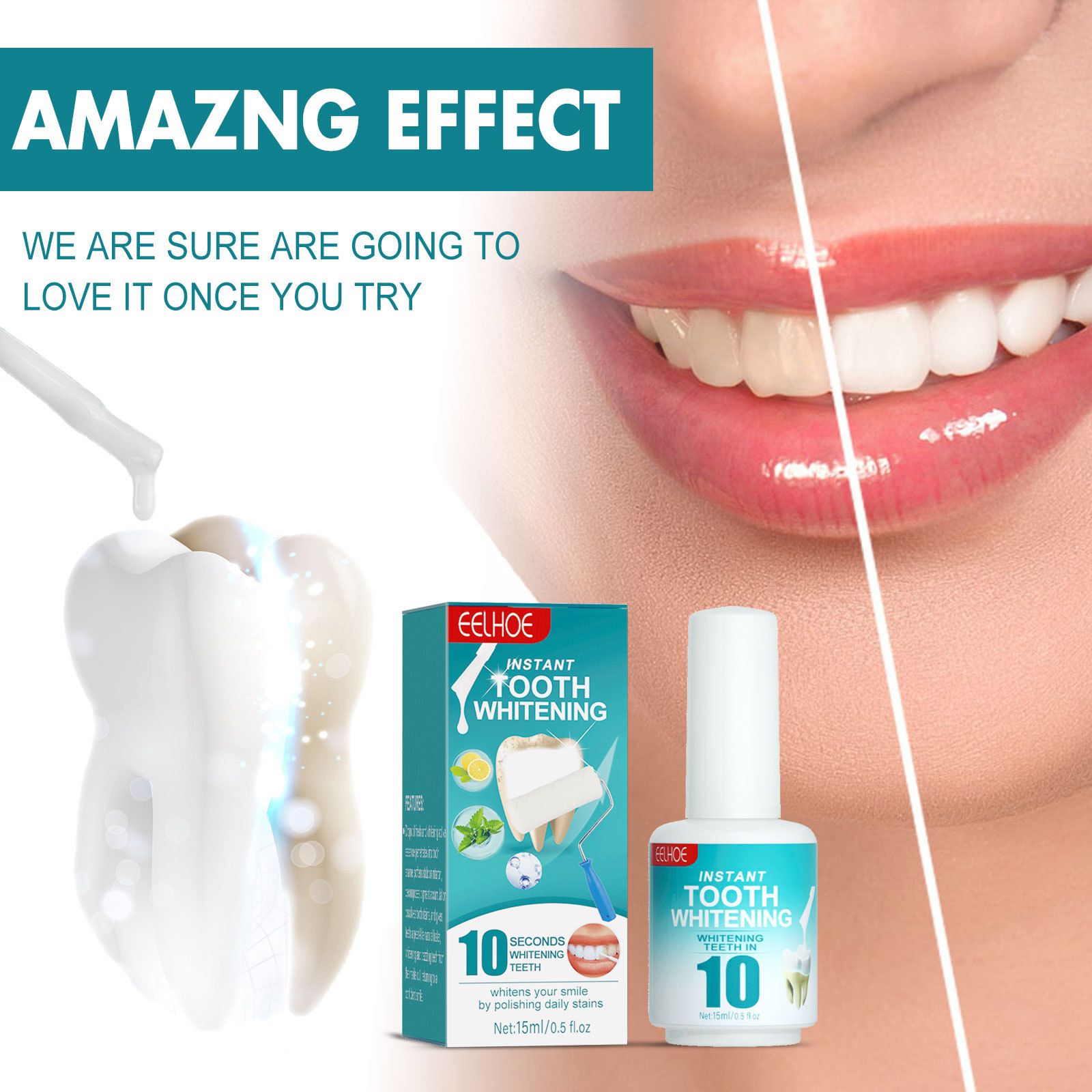 Tooth Whitening Paint Effectiv - Teeth Whitening Effective บทวิจารณ์และราคา