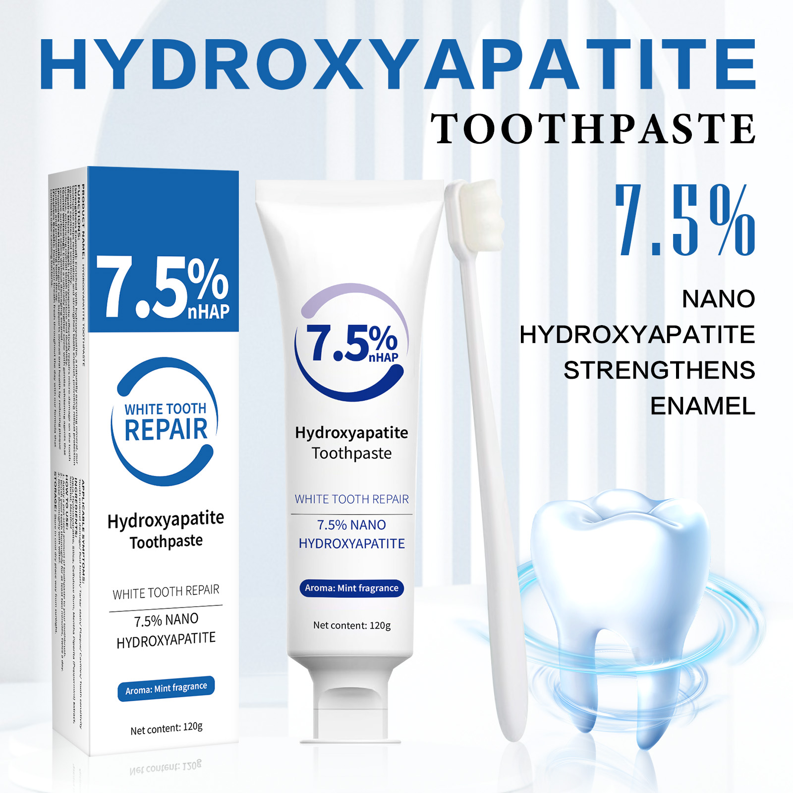 120g Hydroxyapatite Toothpaste - Hydroxyapatite Toothpaste บทวิจารณ์และราคา