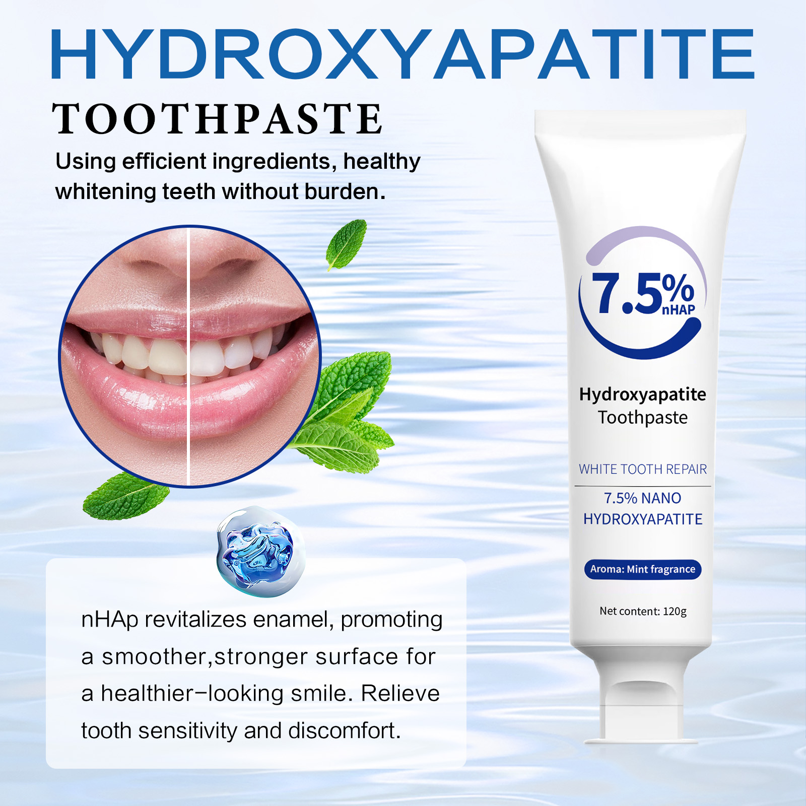 120g Hydroxyapatite Toothpaste - Hydroxyapatite Toothpaste บทวิจารณ์และราคา