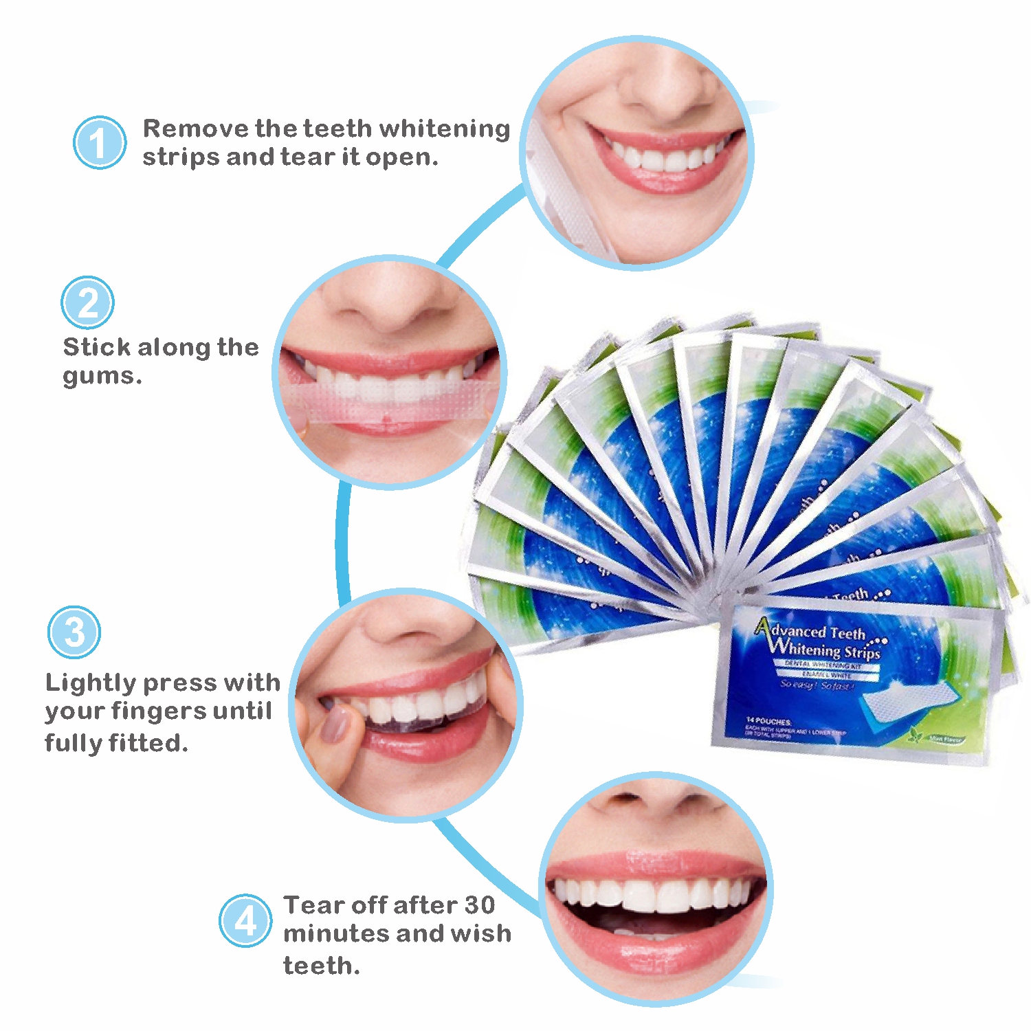 14/28pcs 3D Teeth Whitening St - Whitening Strip 3D บทวิจารณ์และราคา