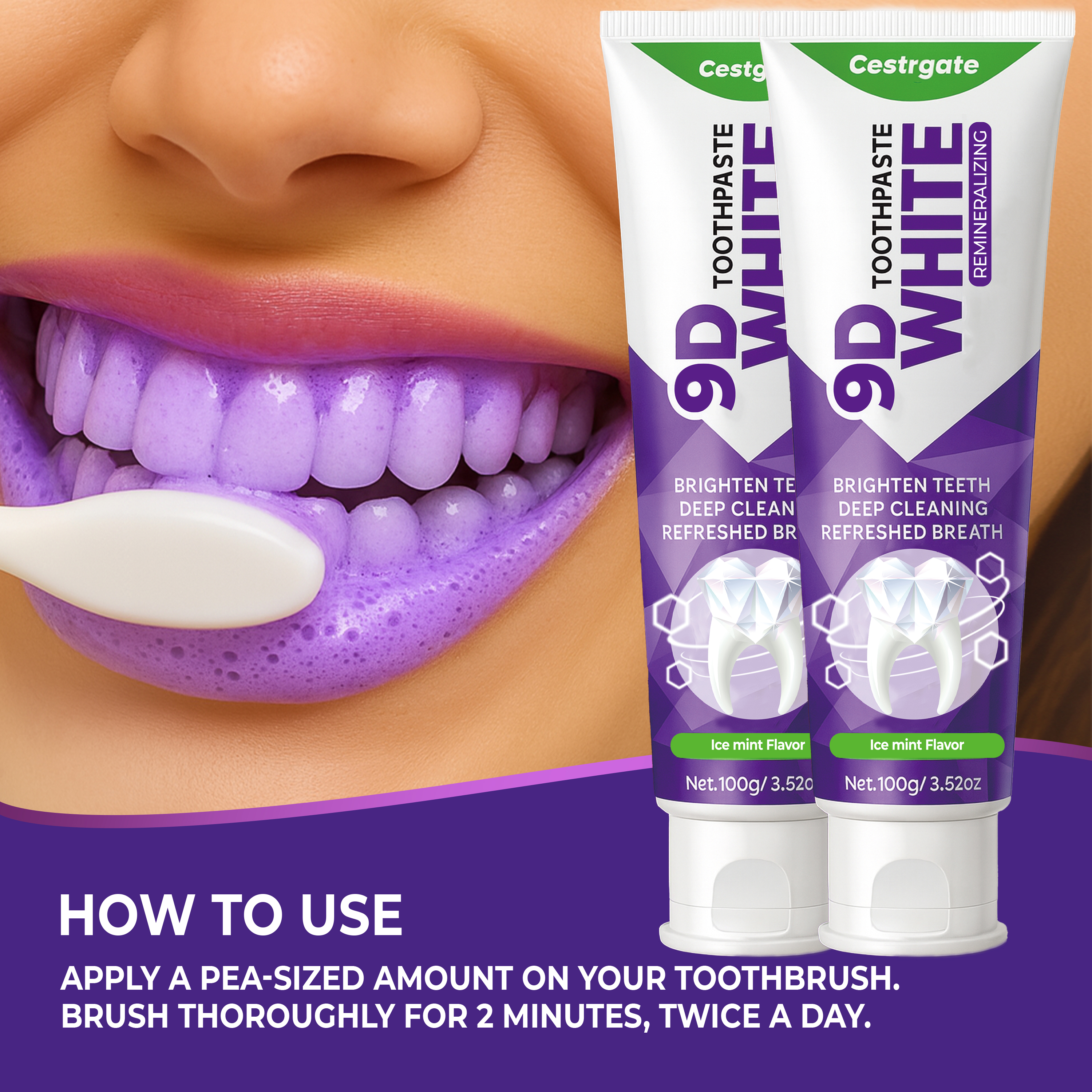 9D White 10% Hydroxyapatite To - Hydroxyapatite Toothpaste บทวิจารณ์และราคา