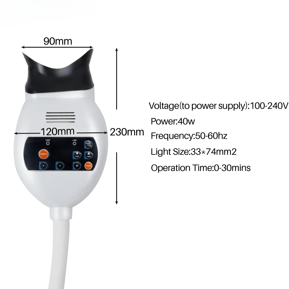 Adjustable 3 Colors LED Teeth  - Teeth Whitening Accelerator บทวิจารณ์และราคา