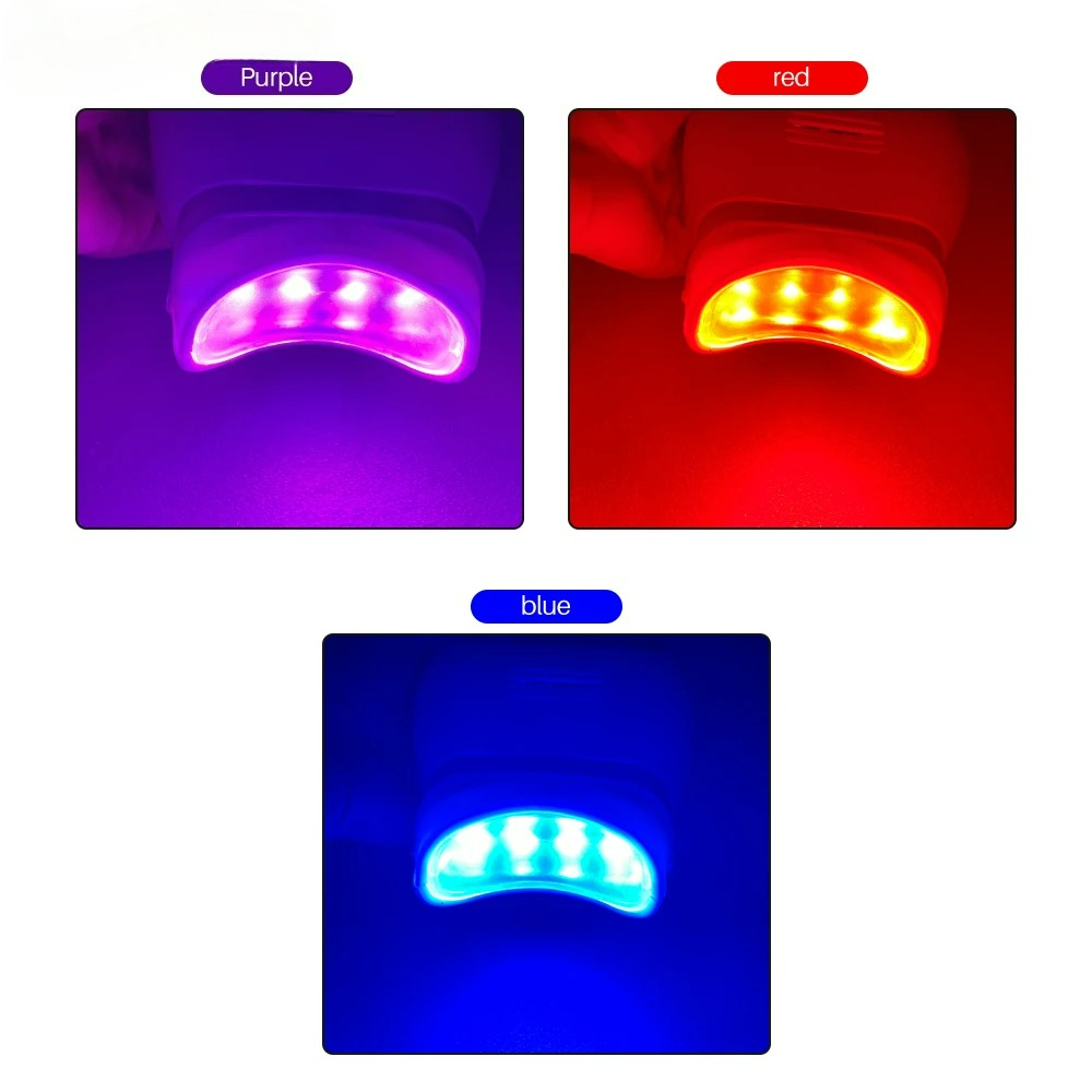 Adjustable 3 Colors LED Teeth  - Teeth Whitening Accelerator บทวิจารณ์และราคา