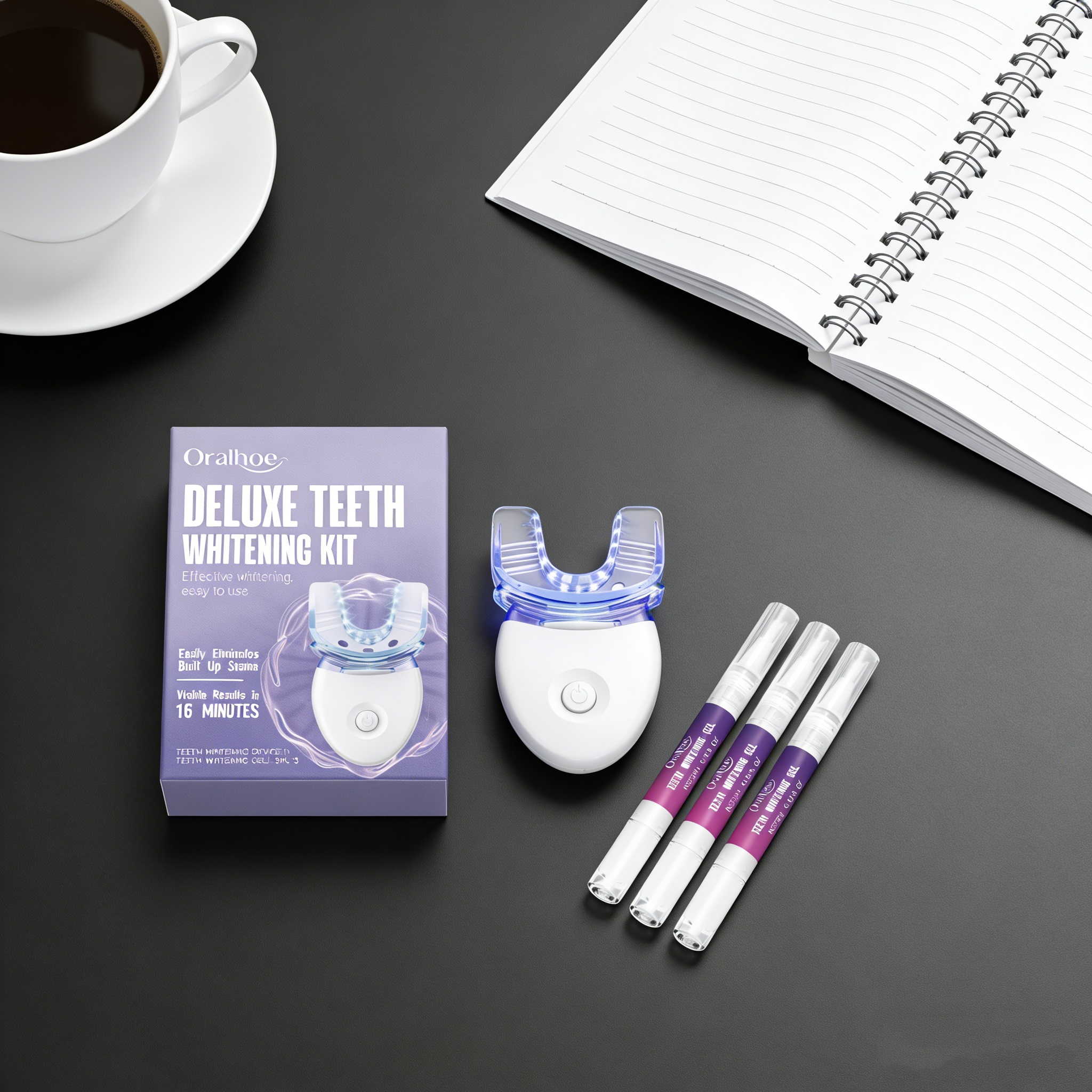 Oralhoe Teeth Care Set Oral Hy - Teeth Whitening Uv Kit บทวิจารณ์และราคา