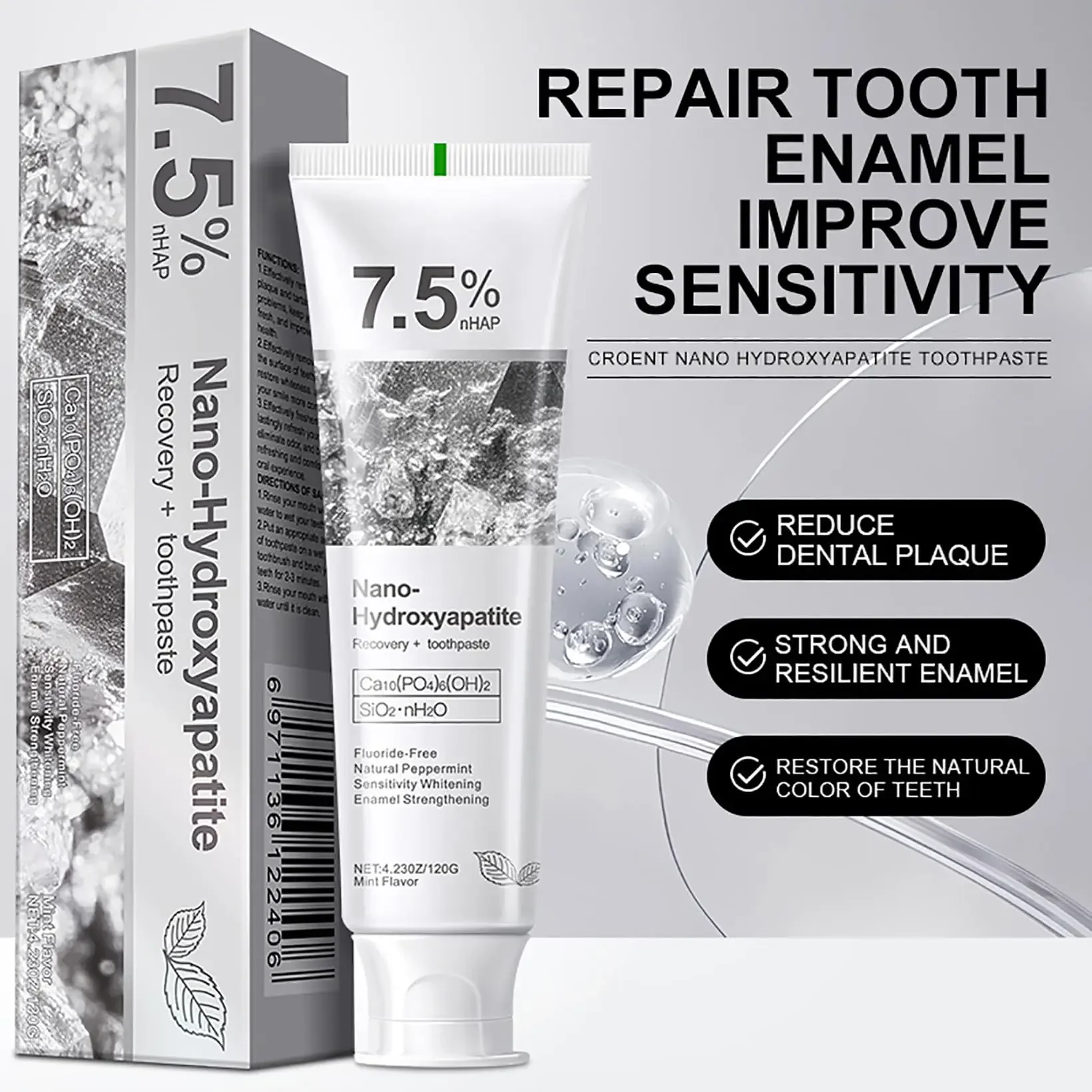 7.5% Hydroxyapatite Toothpaste - Hydroxyapatite Toothpaste บทวิจารณ์และราคา