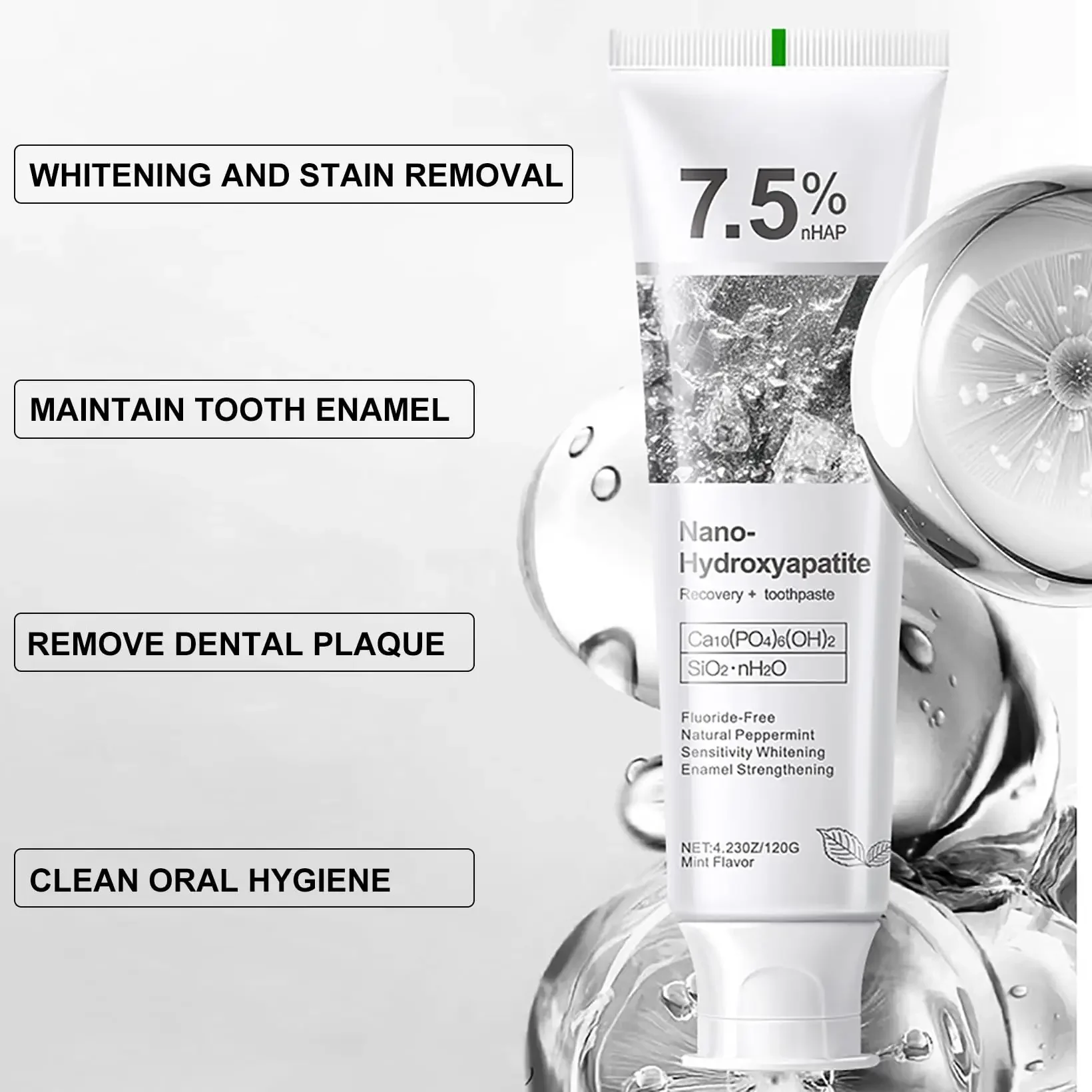 7.5% Hydroxyapatite Toothpaste - Hydroxyapatite Toothpaste บทวิจารณ์และราคา