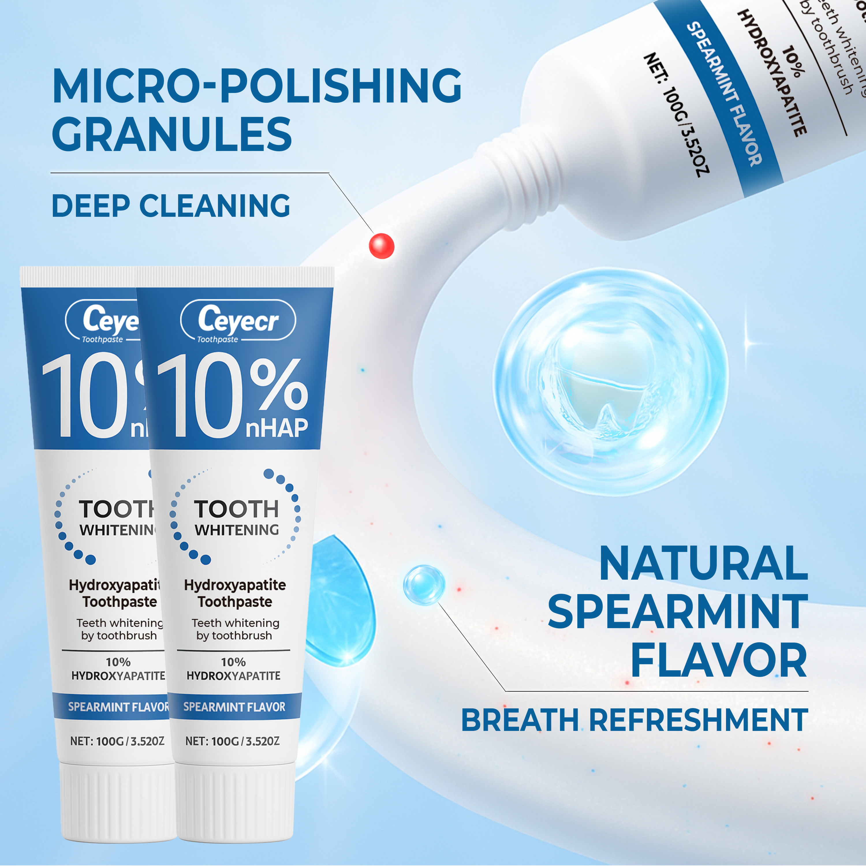 10% Hydroxyapatite toothpaste, - Hydroxyapatite Toothpaste บทวิจารณ์และราคา