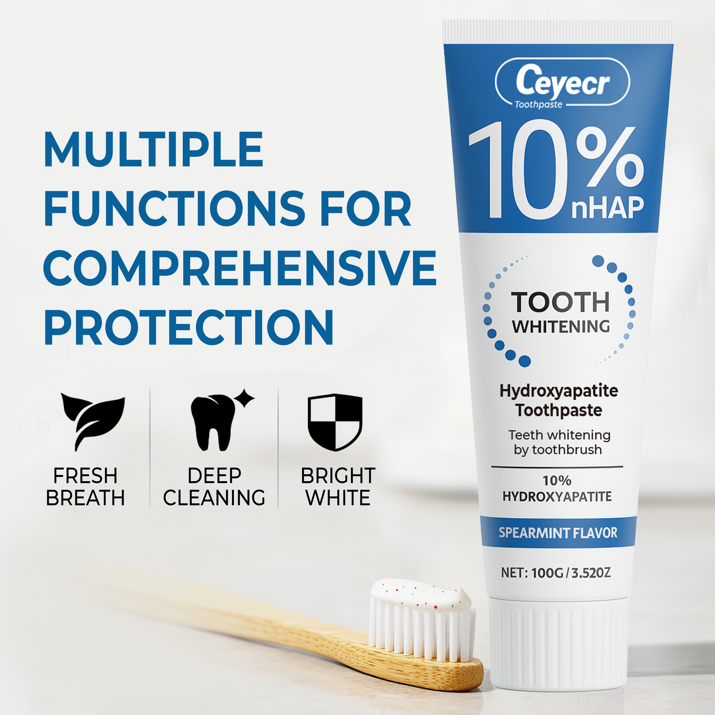 10% Hydroxyapatite toothpaste, - Hydroxyapatite Toothpaste บทวิจารณ์และราคา