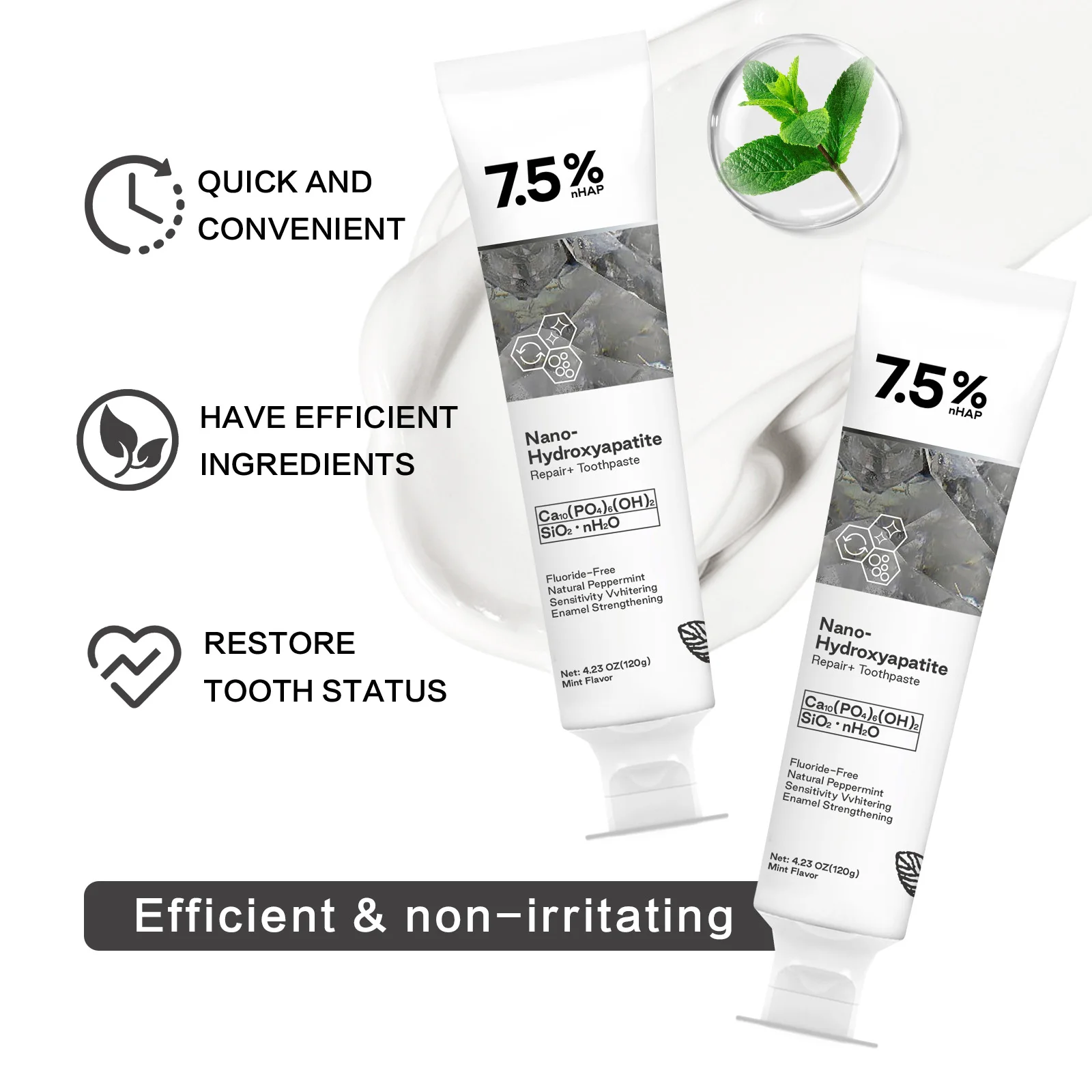 120g Nano Hydroxyapatite Tooth - Hydroxyapatite Toothpaste บทวิจารณ์และราคา