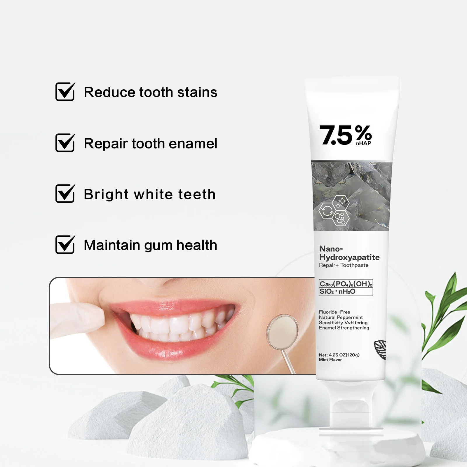120g Nano Hydroxyapatite Tooth - Hydroxyapatite Toothpaste บทวิจารณ์และราคา