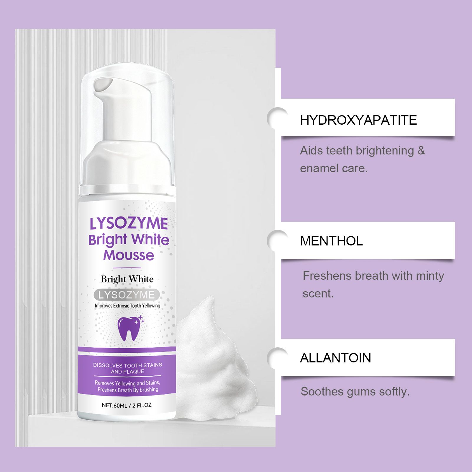 Hydroxyapatite White Teeth Mou - Hydroxyapatite Toothpaste บทวิจารณ์และราคา