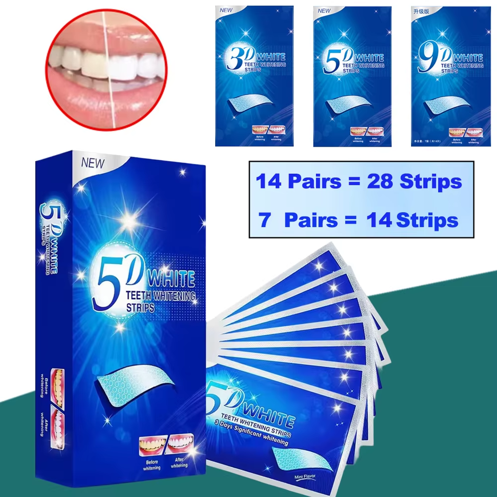Fast Acting 3D 5D 9D Teeth Whi - Whitening Strip 3D บทวิจารณ์และราคา