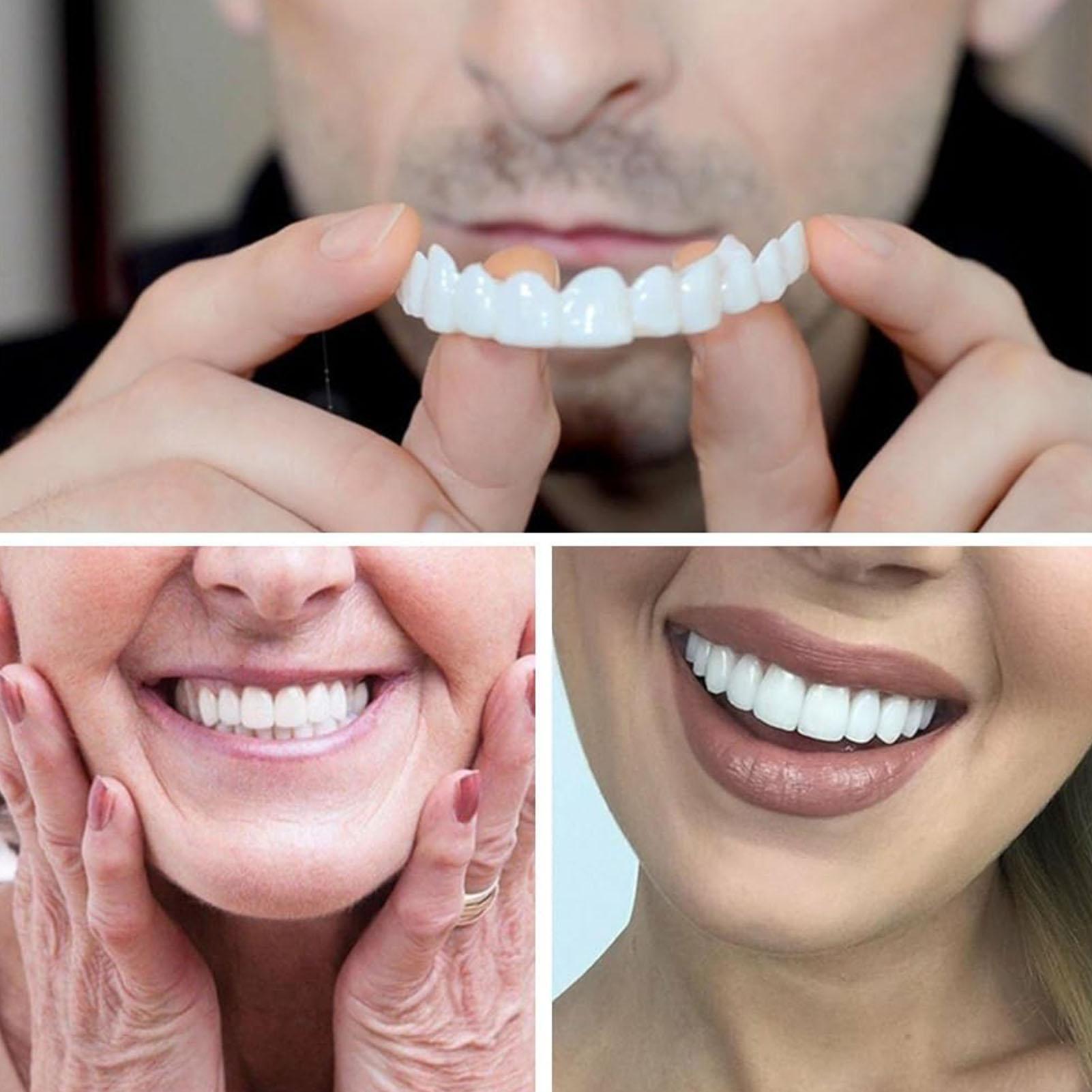 2pcs Men Women Temporary Teeth - Teeth Whitening Veneers บทวิจารณ์และราคา
