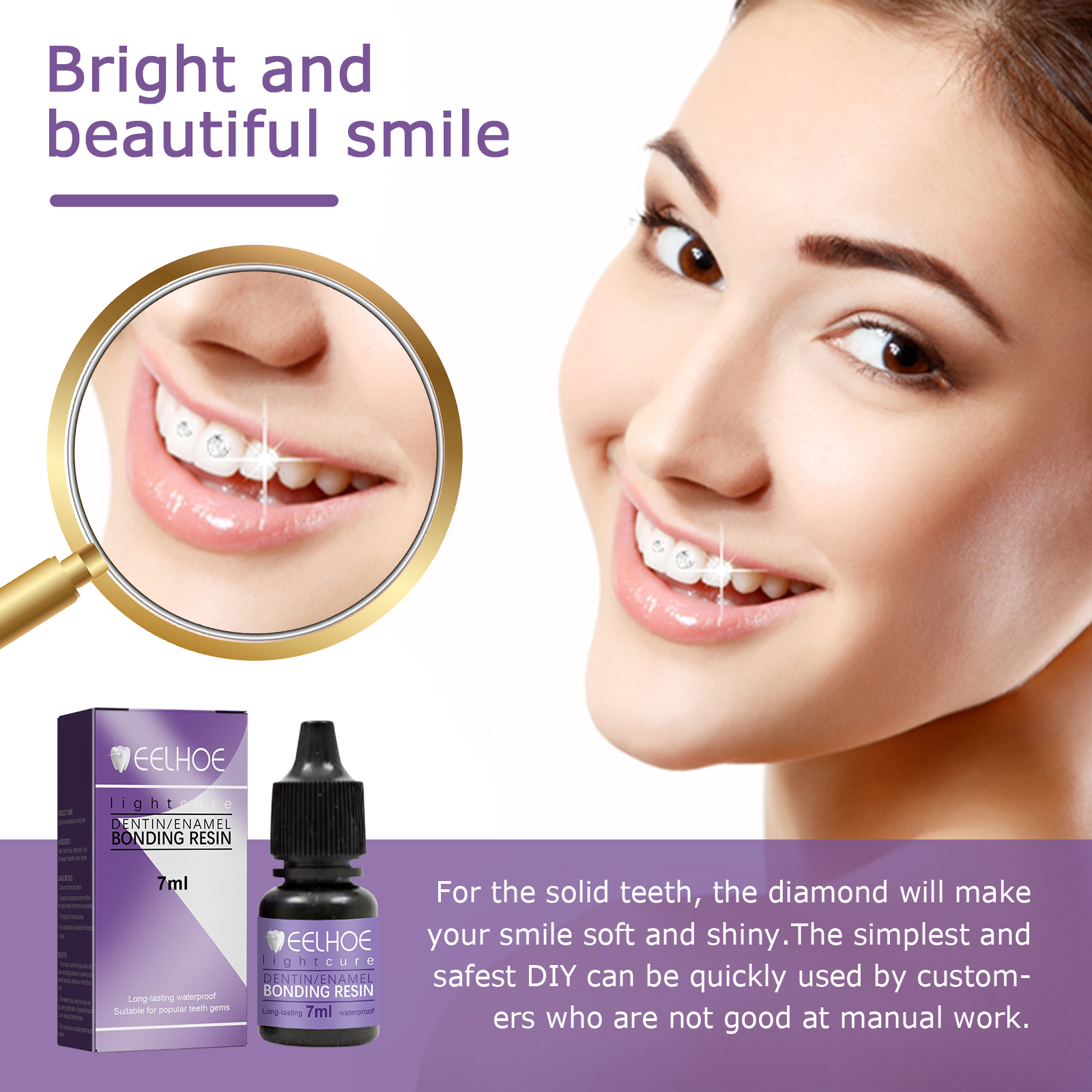Tooth Gem Glue Dental Adhesive - Teeth Whitening Uv Kit บทวิจารณ์และราคา