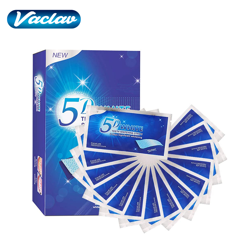 5D White Teeth Whitening Strip - Teeth Whitening With Peroxide บทวิจารณ์และราคา