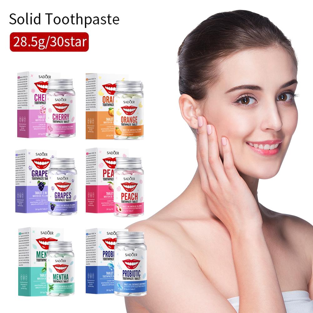 Mint Solid Toothpaste Tablets  - Teeth Whitening Powder บทวิจารณ์และราคา